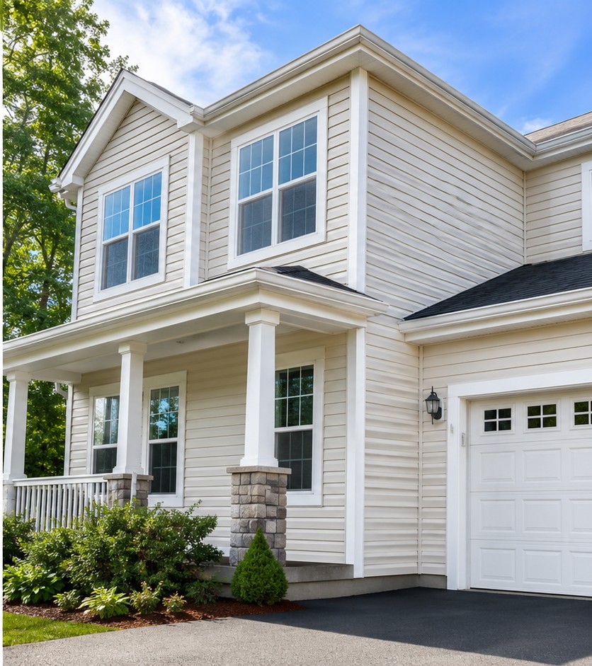 Clean, bright siding after professional soft washing by Streak Free Cleaning, Salt Lake City